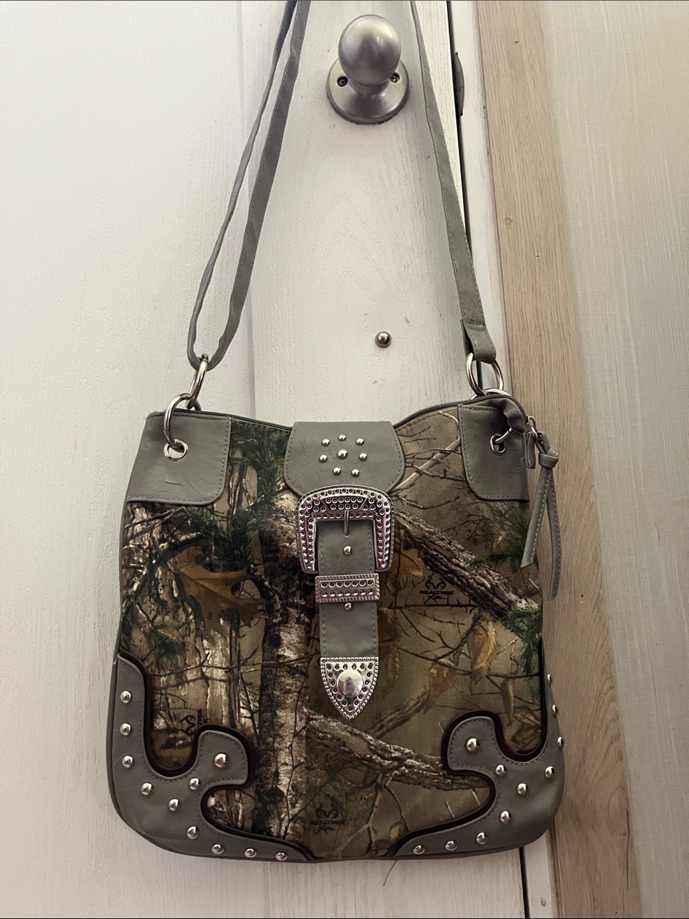 Real tree cammo Tote Bag in Multicolor